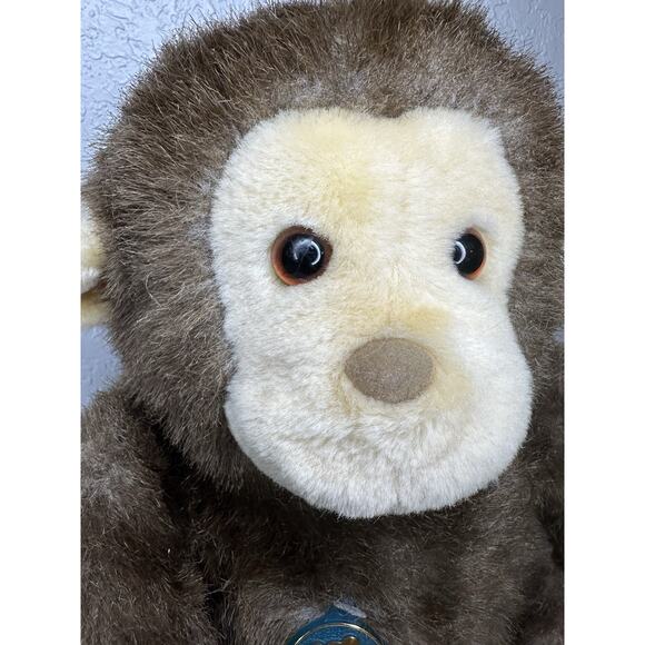 Vintage R Dakin & Co Plush Brown Monkey 1986 14” Stuffed Animal - Picture 2 of 9